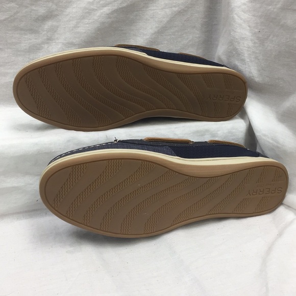 SPERRY Top Sider Firefish Linen Boat Shoes Size10M - Picture 8 of 8